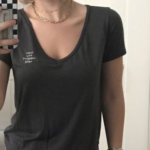 “Wish you weren’t here” v neck